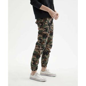 EUC Nili Lotan $395 French Military Crop Pants in Coyote Brown Camouflage Size 2